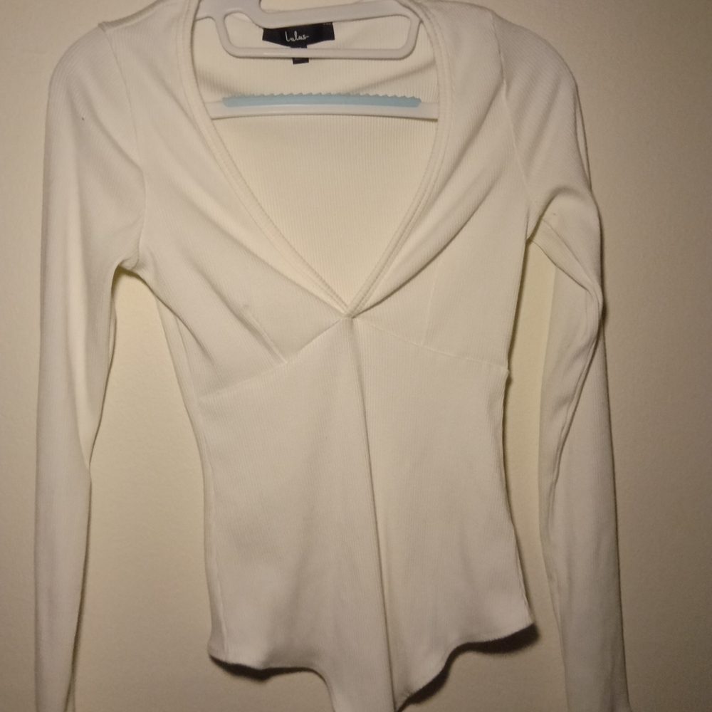 Lulu's Cream Long Sleeve Top